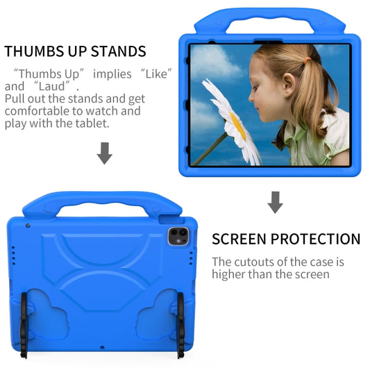 For iPad Pro 13 2025 / 2024 Children EVA Shockproof Tablet Case with Thumb Bracket(Blue) by buy2fix