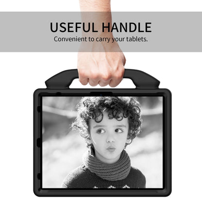For iPad Pro 12.9 2022 / 2021 / 2020 Children EVA Shockproof Tablet Case with Thumb Bracket(Black) - iPad Pro 12.9 (2022/2021) Cases by buy2fix | Online Shopping UK | buy2fix