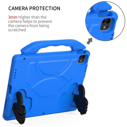 For iPad Pro 12.9 2022 / 2021 / 2020 Children EVA Shockproof Tablet Case with Thumb Bracket(Blue) - iPad Pro 12.9 (2022/2021) Cases by buy2fix | Online Shopping UK | buy2fix