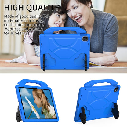For iPad Pro 12.9 2022 / 2021 / 2020 Children EVA Shockproof Tablet Case with Thumb Bracket(Blue) - iPad Pro 12.9 (2022/2021) Cases by buy2fix | Online Shopping UK | buy2fix