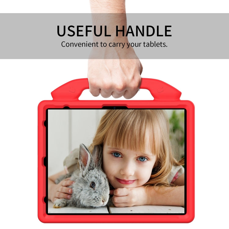 For iPad Pro 12.9 2022 / 2021 / 2020 Children EVA Shockproof Tablet Case with Thumb Bracket(Red) - iPad Pro 12.9 (2022/2021) Cases by buy2fix | Online Shopping UK | buy2fix