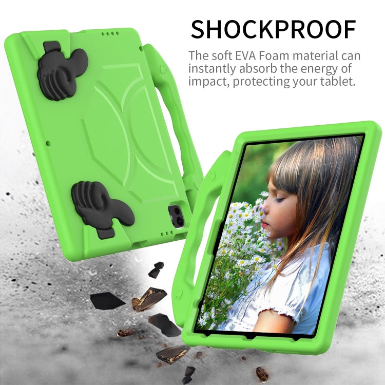 For iPad Pro 12.9 2022 / 2021 / 2020 Children EVA Shockproof Tablet Case with Thumb Bracket(Green) - iPad Pro 12.9 (2022/2021) Cases by buy2fix | Online Shopping UK | buy2fix