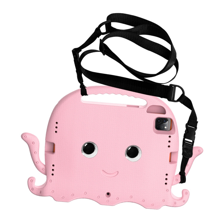 For iPad Pro 11 2024 Octopus Style EVA Hybrid PC Shockproof Tablet Case with Strap(Pink) - iPad Pro 11 2024 Cases by buy2fix | Online Shopping UK | buy2fix