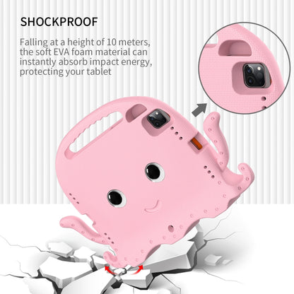 For iPad Pro 11 2024 Octopus Style EVA Hybrid PC Shockproof Tablet Case with Strap(Pink) - iPad Pro 11 2024 Cases by buy2fix | Online Shopping UK | buy2fix