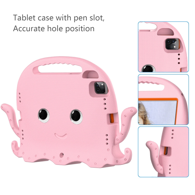 For iPad Pro 11 2024 Octopus Style EVA Hybrid PC Shockproof Tablet Case with Strap(Pink) - iPad Pro 11 2024 Cases by buy2fix | Online Shopping UK | buy2fix