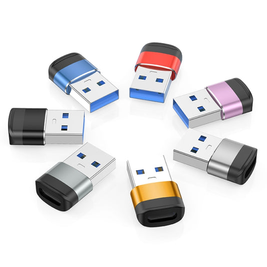 USB3.0 Male to USB-C / Type-C Female OTG Adapter 5Gbps Transmission(Silver) - OTG Adapter by buy2fix | Online Shopping UK | buy2fix