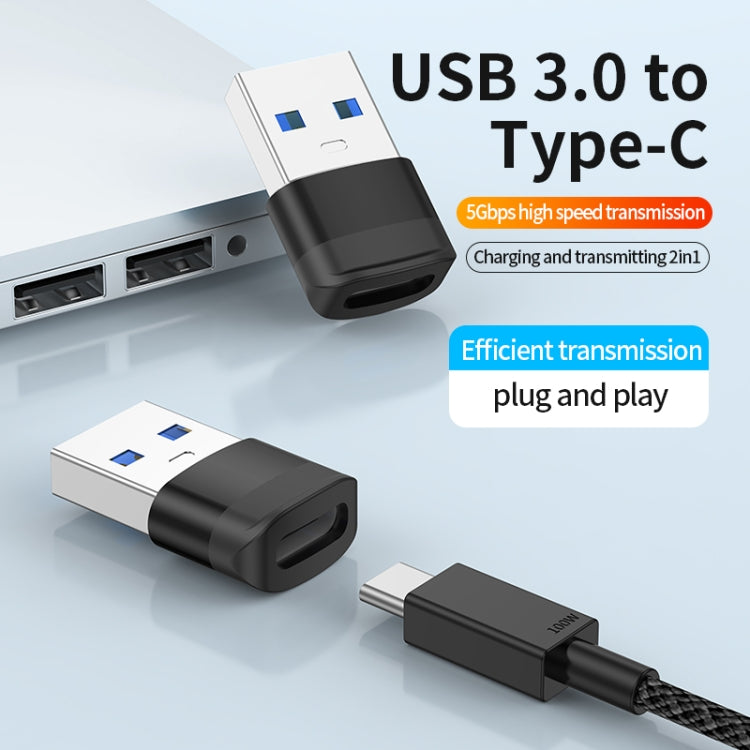 USB3.0 Male to USB-C / Type-C Female OTG Adapter 5Gbps Transmission(Silver) - OTG Adapter by buy2fix | Online Shopping UK | buy2fix