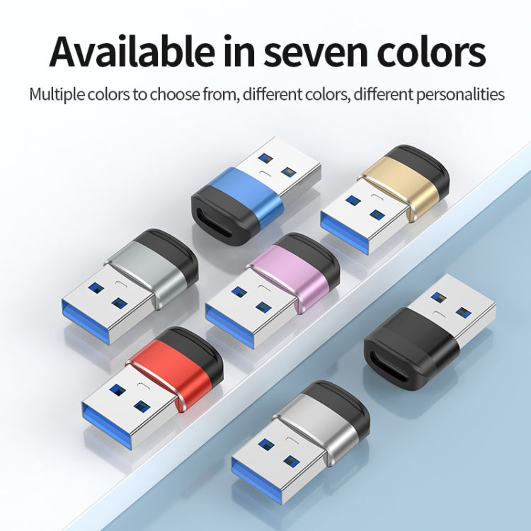 USB3.0 Male to USB-C / Type-C Female OTG Adapter 5Gbps Transmission(Gray) - OTG Adapter by buy2fix | Online Shopping UK | buy2fix