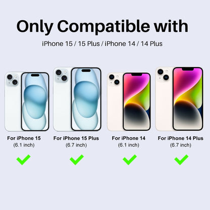For iPhone 15 / 15 Plus / 14 / 14 Plus NORTHJO 3 Set 6pcs Camera Lens Protector Cover Metal Ring Film(Silver) - iPhone 15 Tempered Glass by NORTHJO | Online Shopping UK | buy2fix