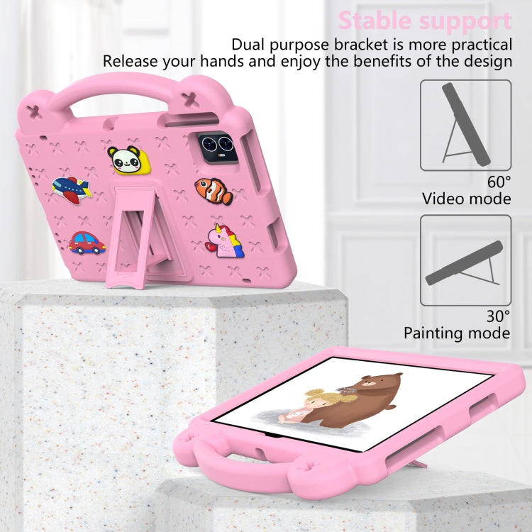For Teclast M50 HD 10.1 / M50 Pro 10.1 2023 Handle Kickstand Children EVA Shockproof Tablet Case(Pink) - Teclast by buy2fix | Online Shopping UK | buy2fix