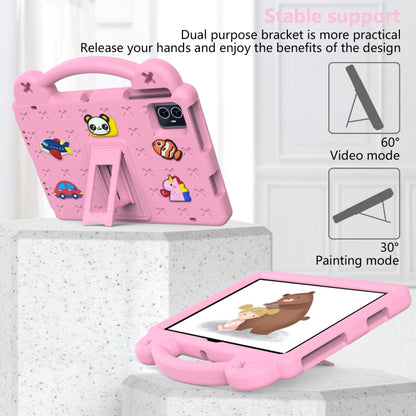 For Teclast M50 HD 10.1 / M50 Pro 10.1 2023 Handle Kickstand Children EVA Shockproof Tablet Case(Pink) - Teclast by buy2fix | Online Shopping UK | buy2fix