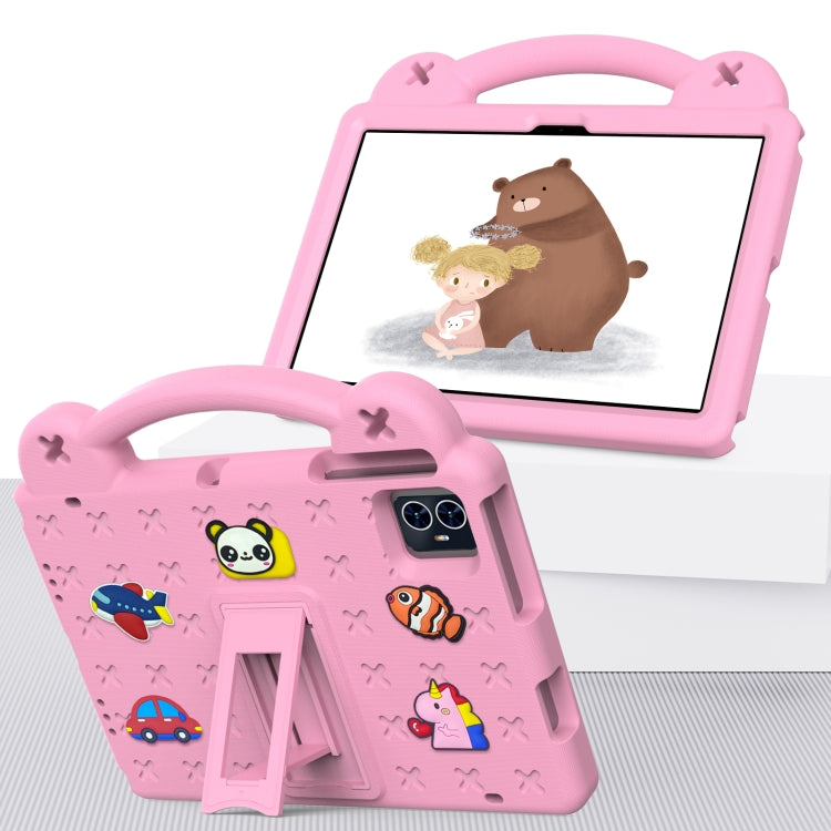 For Teclast M50 HD 10.1 / M50 Pro 10.1 2023 Handle Kickstand Children EVA Shockproof Tablet Case(Pink) - Teclast by buy2fix | Online Shopping UK | buy2fix
