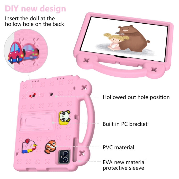 For Teclast M50 HD 10.1 / M50 Pro 10.1 2023 Handle Kickstand Children EVA Shockproof Tablet Case(Pink) - Teclast by buy2fix | Online Shopping UK | buy2fix