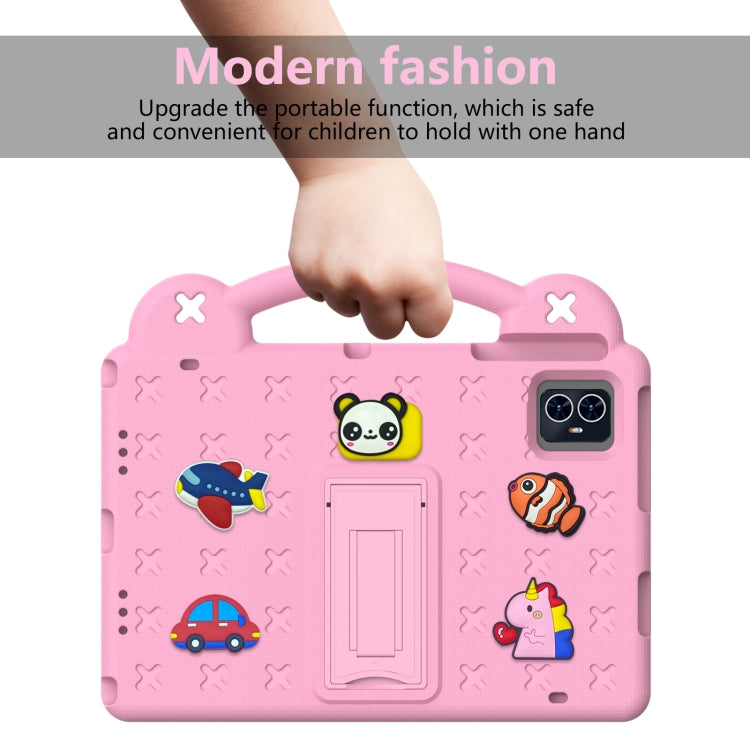 For Teclast M50 HD 10.1 / M50 Pro 10.1 2023 Handle Kickstand Children EVA Shockproof Tablet Case(Pink) - Teclast by buy2fix | Online Shopping UK | buy2fix