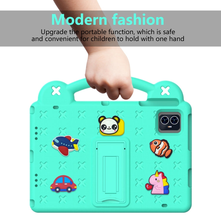For Teclast M50 HD 10.1 / M50 Pro 10.1 2023 Handle Kickstand Children EVA Shockproof Tablet Case(Mint Green) - Teclast by buy2fix | Online Shopping UK | buy2fix