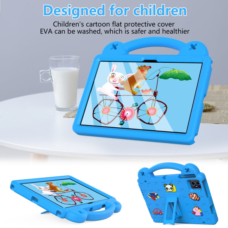 For Teclast M50 HD 10.1 / M50 Pro 10.1 2023 Handle Kickstand Children EVA Shockproof Tablet Case(Sky Blue) - Teclast by buy2fix | Online Shopping UK | buy2fix