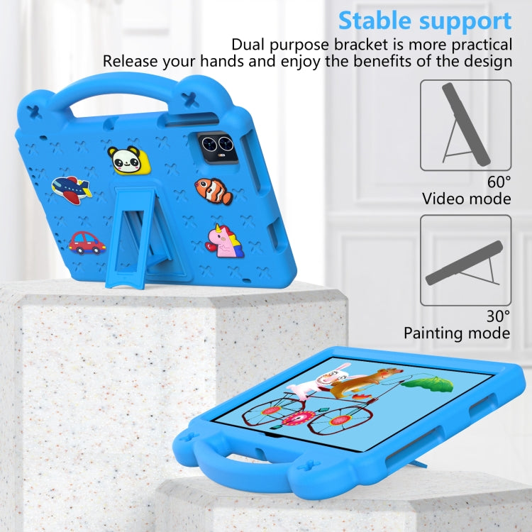 For Teclast M50 HD 10.1 / M50 Pro 10.1 2023 Handle Kickstand Children EVA Shockproof Tablet Case(Sky Blue) - Teclast by buy2fix | Online Shopping UK | buy2fix