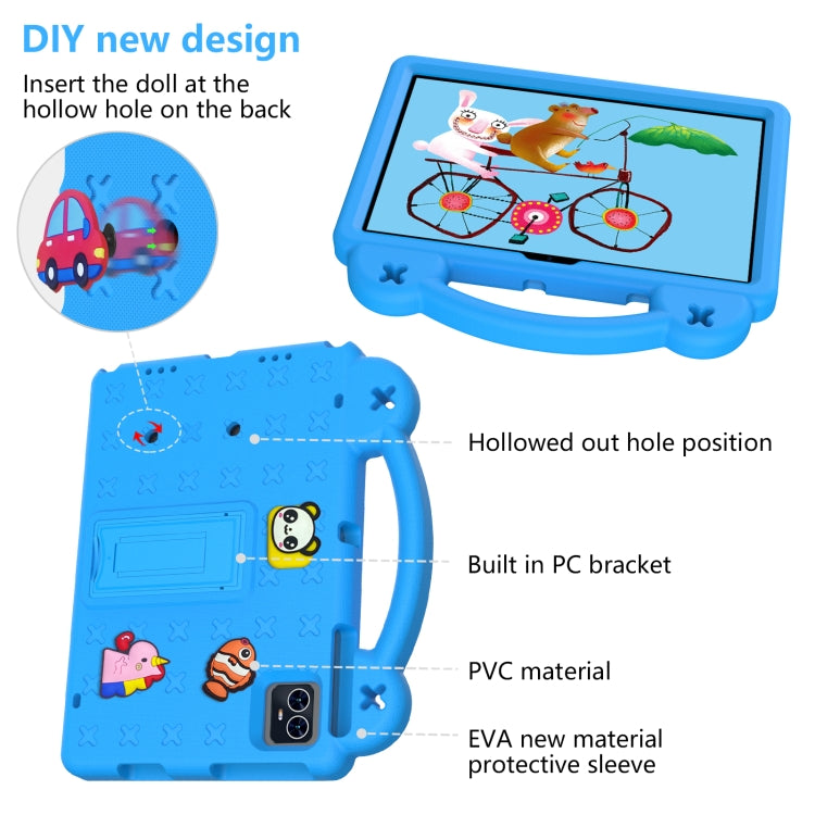 For Teclast M50 HD 10.1 / M50 Pro 10.1 2023 Handle Kickstand Children EVA Shockproof Tablet Case(Sky Blue) - Teclast by buy2fix | Online Shopping UK | buy2fix