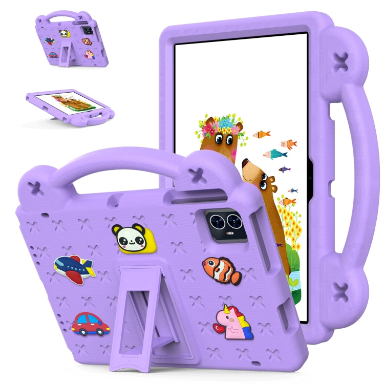 For Teclast M50 HD 10.1 / M50 Pro 10.1 2023 Handle Kickstand Children EVA Shockproof Tablet Case(Light Purple) - Teclast by buy2fix | Online Shopping UK | buy2fix