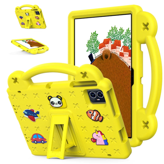 For Teclast M50 HD 10.1 / M50 Pro 10.1 2023 Handle Kickstand Children EVA Shockproof Tablet Case(Yellow) - Teclast by buy2fix | Online Shopping UK | buy2fix