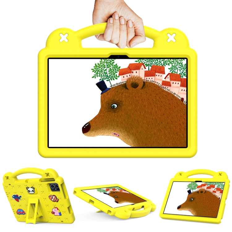 For Teclast M50 HD 10.1 / M50 Pro 10.1 2023 Handle Kickstand Children EVA Shockproof Tablet Case(Yellow) - Teclast by buy2fix | Online Shopping UK | buy2fix
