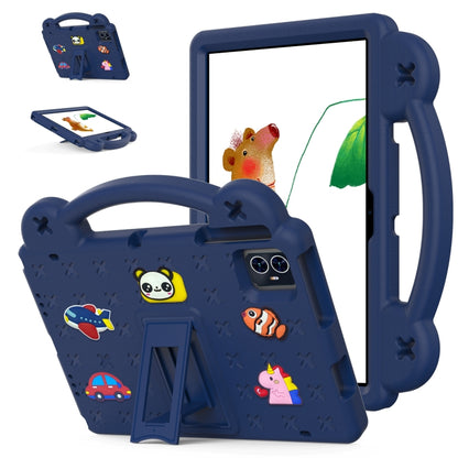For Teclast M50 HD 10.1 / M50 Pro 10.1 2023 Handle Kickstand Children EVA Shockproof Tablet Case(Navy Blue) - Teclast by buy2fix | Online Shopping UK | buy2fix