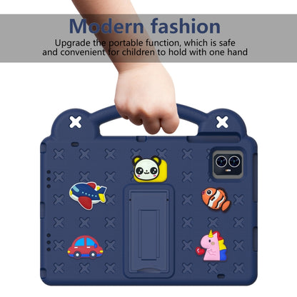 For Teclast M50 HD 10.1 / M50 Pro 10.1 2023 Handle Kickstand Children EVA Shockproof Tablet Case(Navy Blue) - Teclast by buy2fix | Online Shopping UK | buy2fix