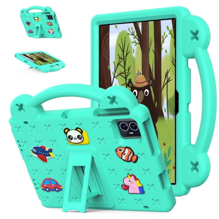 For Blackview Tab 80 10.1 2023 Handle Kickstand Children EVA Shockproof Tablet Case(Mint Green) - Others by buy2fix | Online Shopping UK | buy2fix