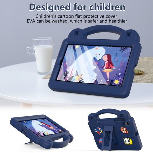 For Walmart Onn 7.0 Gen4 2024 Handle Kickstand Children EVA Shockproof Tablet Case(Navy Blue) by buy2fix
