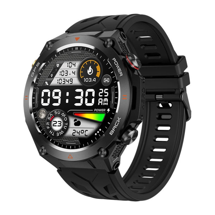 KC82 1.45 inch Color Screen Smart Watch, Support Bluetooth Call / Health Monitoring(Black) - Smart Watches by buy2fix | Online Shopping UK | buy2fix