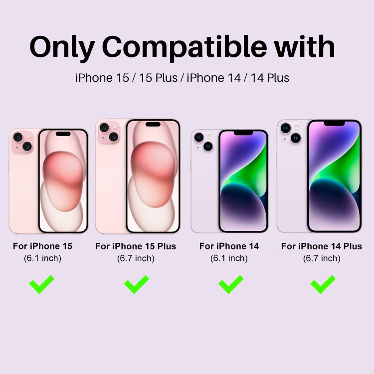For iPhone 15 / 15 Plus / 14 / 14 Plus NORTHJO 3 Set 6Pcs Camera Lens Protector Diamond Metal Ring Film(Colorful) - iPhone 15 Tempered Glass by NORTHJO | Online Shopping UK | buy2fix