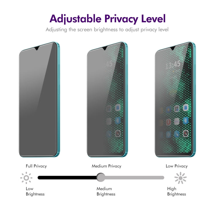 For OPPO A58x 2pcs ENKAY Hat-Prince 28 Degree Anti-peeping Privacy Tempered Glass Film - OPPO Tempered Glass by ENKAY | Online Shopping UK | buy2fix