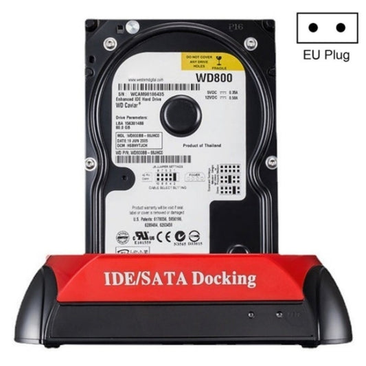 575D USB Hard Disk Holder Laptop Mobile Hard Disk Box 2.5 / 3.5inch SATA IDE HDD Base, Plug:EU Plug - HDD Enclosure by buy2fix | Online Shopping UK | buy2fix