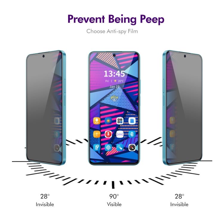 For Honor X50 GT 2pcs ENKAY Hat-Prince 28 Degree Anti-peeping Privacy Silk Print Tempered Glass Film - Honor Tempered Glass by ENKAY | Online Shopping UK | buy2fix