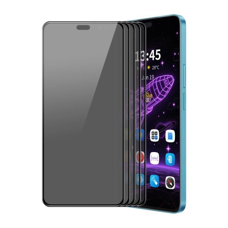 For Honor 400 Lite Global 5pcs ENKAY Hat-Prince 28 Degree Anti-peeping Privacy Silk Print Tempered Glass Film - Honor Tempered Glass by ENKAY | Online Shopping UK | buy2fix