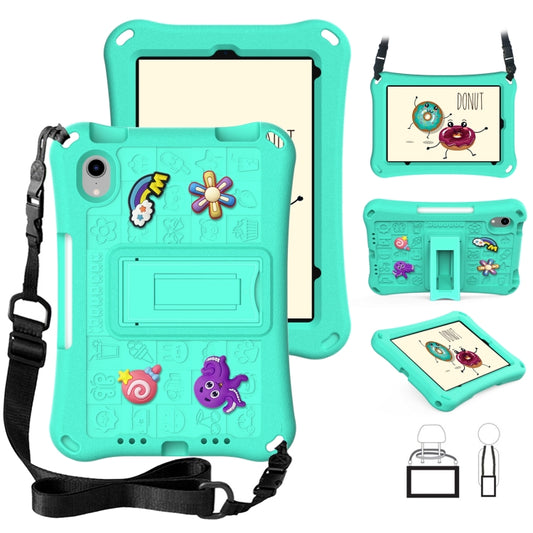 For iPad mini 6 / mini 2024 Hi Baby EVA Full Body Tablet Case with Strap(Mint Green) - iPad mini 6 Cases by buy2fix | Online Shopping UK | buy2fix