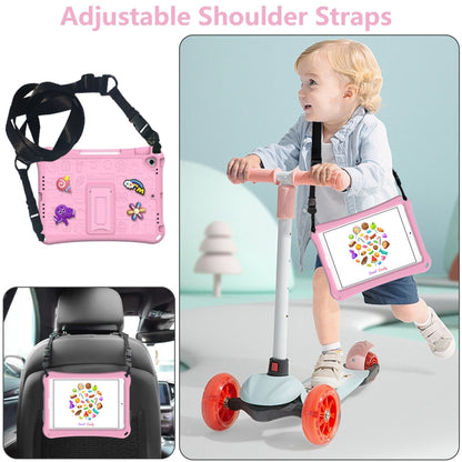 For iPad 10.2 2019 / 2020 / 2021 Hi Baby EVA Full Body Tablet Case with Strap(Pink) - iPad 10.2 Cases by buy2fix | Online Shopping UK | buy2fix
