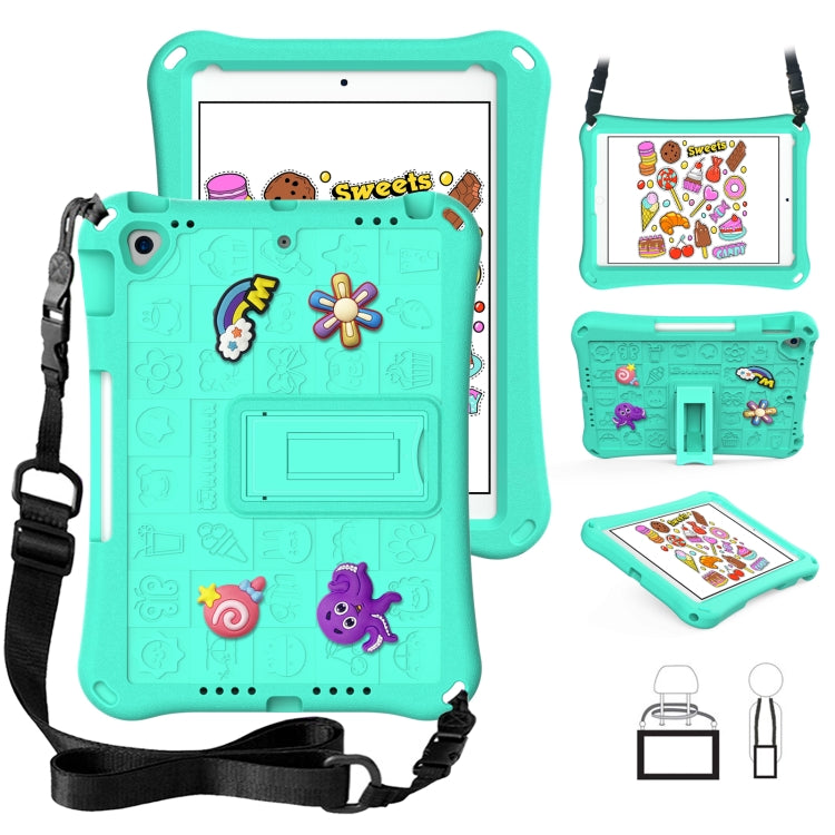 For iPad Pro 10.5 / Air 10.5 2019 Hi Baby EVA Full Body Tablet Case with Strap(Mint Green) - iPad Pro 10.5 inch Cases by buy2fix | Online Shopping UK | buy2fix
