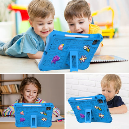 For iPad Air 11 2025 / 2024 Hi Baby EVA Full Body Tablet Case with Strap(Sky Blue) by buy2fix