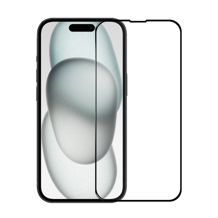 For iPhone 15 NORTHJO 2pcs A++ Tempered Glass Film with Installation Frame - iPhone 15 Tempered Glass by NORTHJO | Online Shopping UK | buy2fix