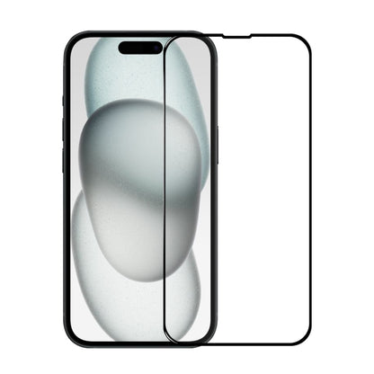 For iPhone 15 NORTHJO 2pcs A++ Tempered Glass Film with Installation Frame - iPhone 15 Tempered Glass by NORTHJO | Online Shopping UK | buy2fix