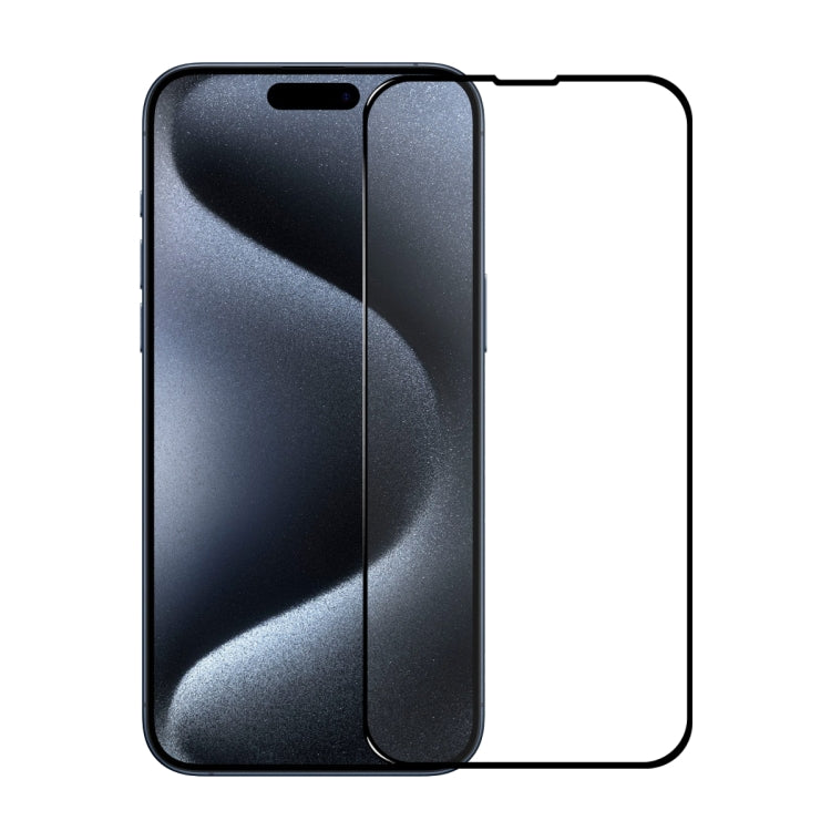 For iPhone 15 Pro NORTHJO 2pcs A++ Tempered Glass Film with Installation Frame - iPhone 15 Pro Tempered Glass by NORTHJO | Online Shopping UK | buy2fix