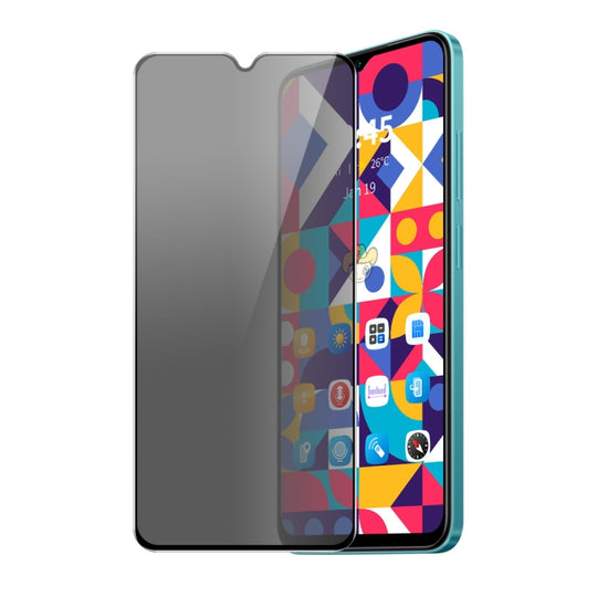 For OPPO A58x ENKAY Hat-Prince 28 Degree Anti-peeping Privacy Silk Print Tempered Glass Film
