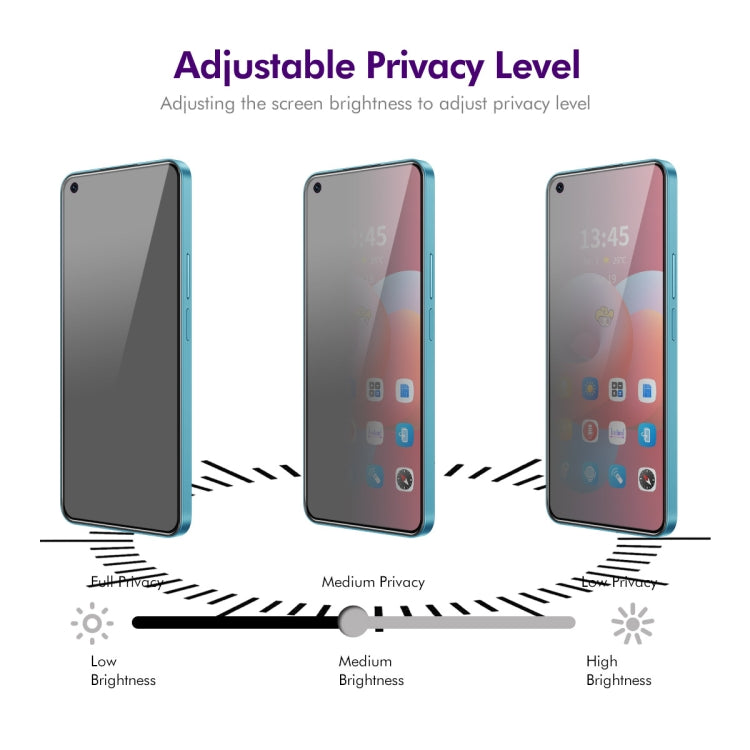For OPPO F21 Pro 4G / 5G ENKAY Hat-Prince 28 Degree Anti-peeping Privacy Silk Print Tempered Glass Film - OPPO Tempered Glass by ENKAY | Online Shopping UK | buy2fix