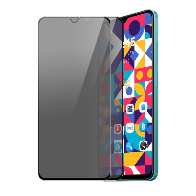 For OPPO A18 2pcs ENKAY Hat-Prince 28 Degree Anti-peeping Privacy Silk Print Tempered Glass Film - OPPO Tempered Glass by ENKAY | Online Shopping UK | buy2fix