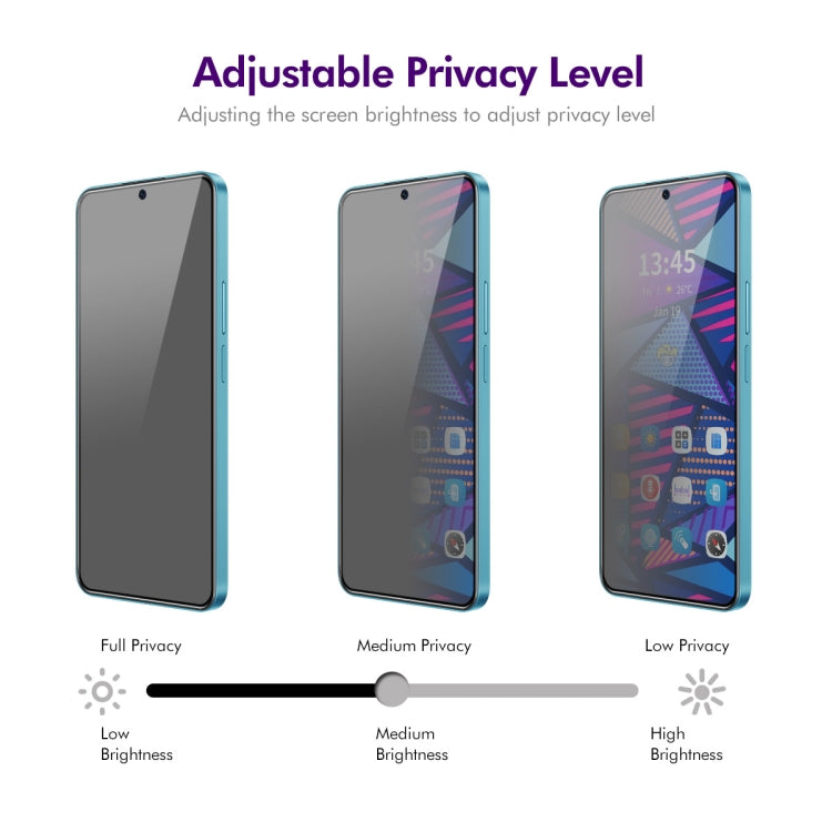 For vivo iQOO 12 5pcs ENKAY Hat-Prince 28 Degree Anti-peeping Privacy Silk Print Tempered Glass Film - vivo Tempered Glass by ENKAY | Online Shopping UK | buy2fix