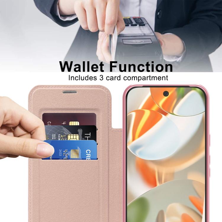 For Google Pixel 10 Pro XL Shield Magsafe RFID Anti-theft Rhombus Leather Phone Case(Pink) - Google Cases by buy2fix | Online Shopping UK | buy2fix