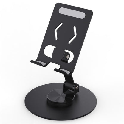 YY-027 360 Degree Rotation Foldable Desktop Phone Tablet Holder(Black) - Desktop Holder by buy2fix | Online Shopping UK | buy2fix