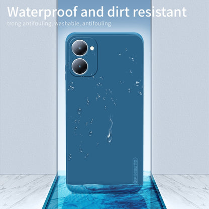 For vivo Y03 / Y18 PINWUYO Sense Series Liquid Silicone TPU Phone Case(Blue) - vivo Cases by PINWUYO | Online Shopping UK | buy2fix