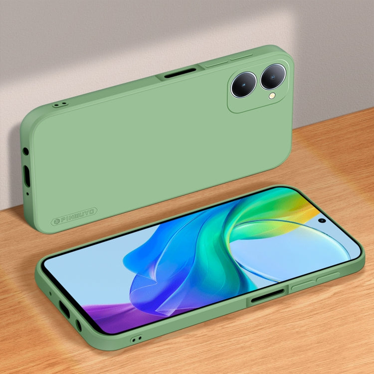 For vivo Y03 / Y18 PINWUYO Sense Series Liquid Silicone TPU Phone Case(Green) - vivo Cases by PINWUYO | Online Shopping UK | buy2fix